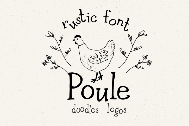 Poule. Rustic Serif Font Download