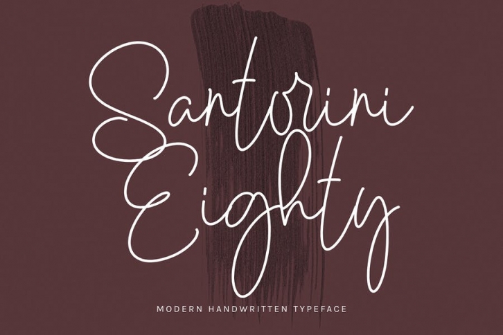 Santorini Eighty Font Download