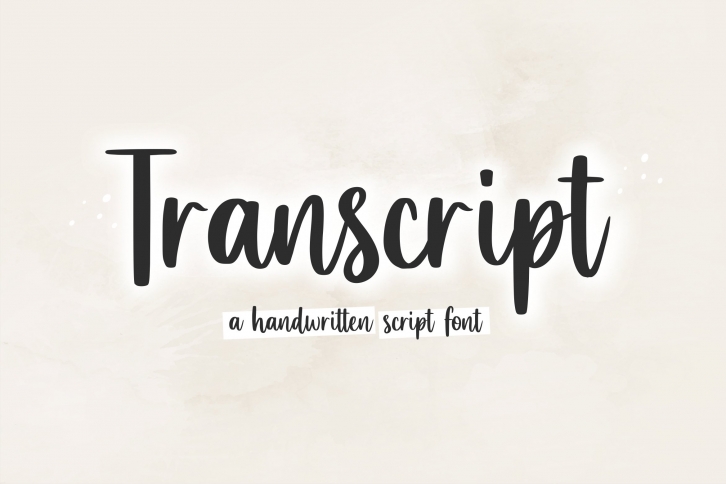 Transcript Font Download