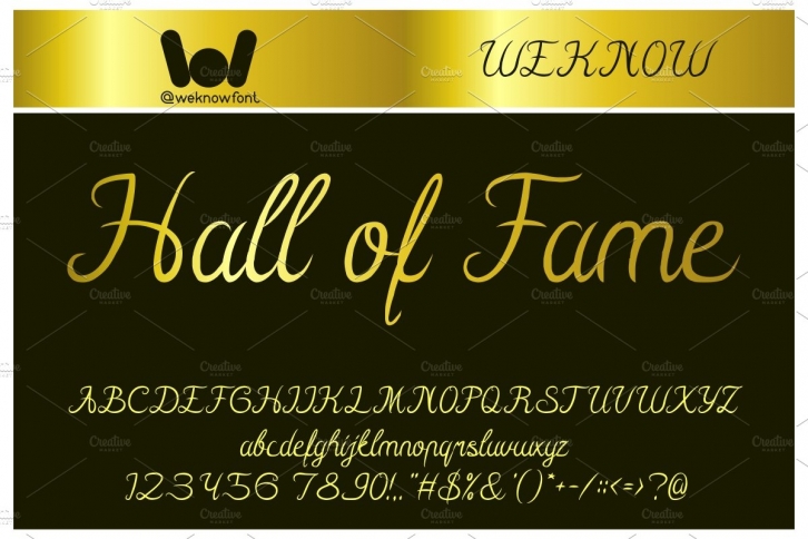 hall of fame font Font Download
