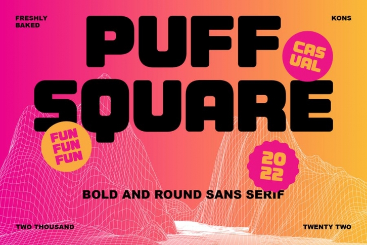 Puff Square Font Download