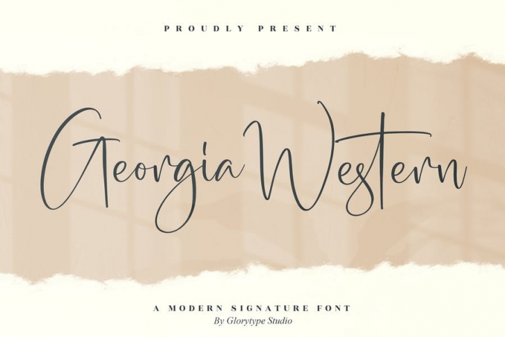 Georgia Western Modern Signature Font LS Font Download