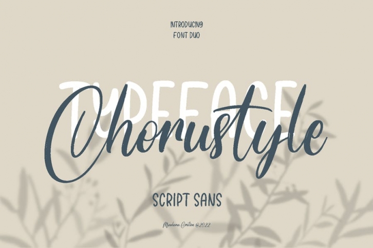 Chorustyle Font Duo Font Download