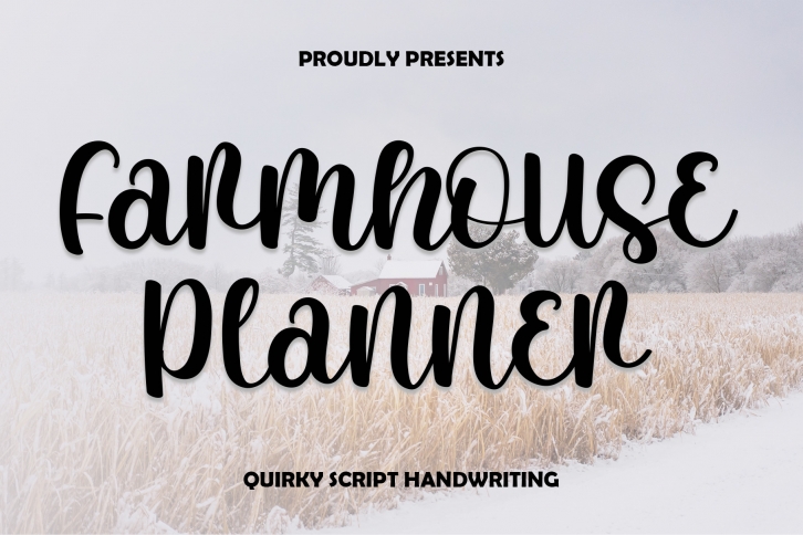 Farmhouse Planner Font Download