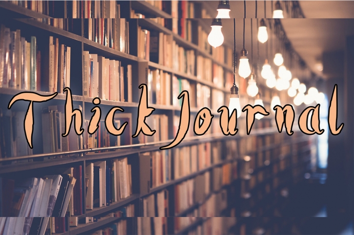 Thick Journal Font Download