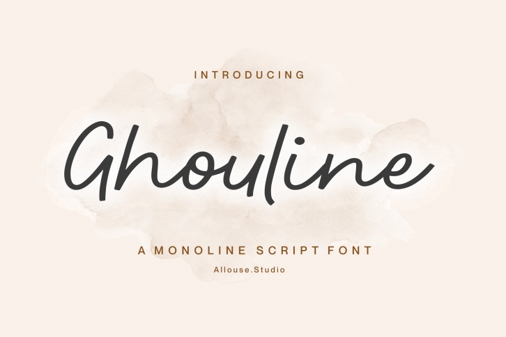 Ghouline A Monoline Script Font Download