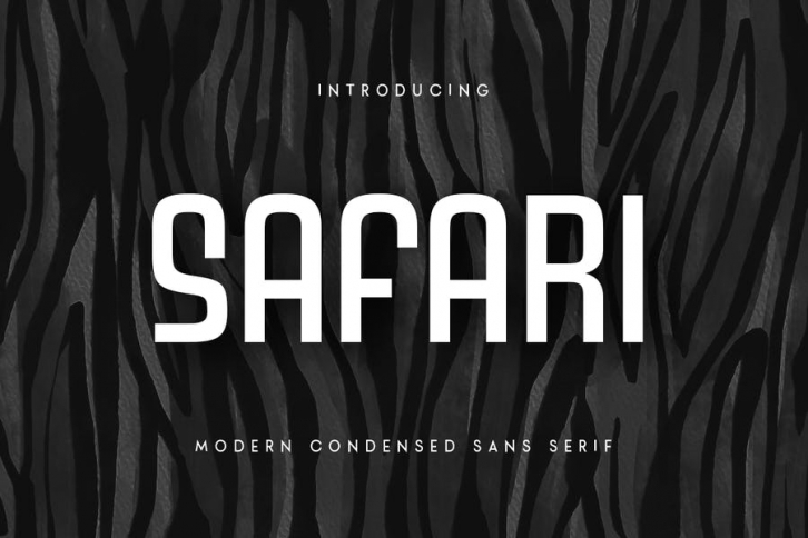 Safari - Modern Condended Sans Serif Font Download