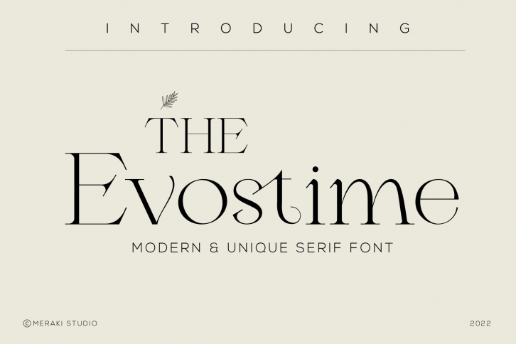 Evostime Classy Serif Font Download