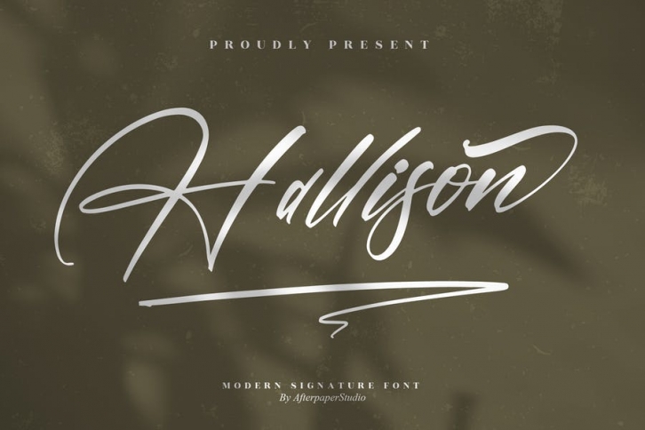 Hallison Modern Signature Font LS Font Download