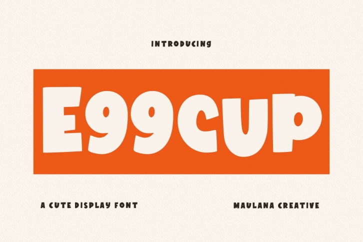 Eggcup Cute Display Font Download