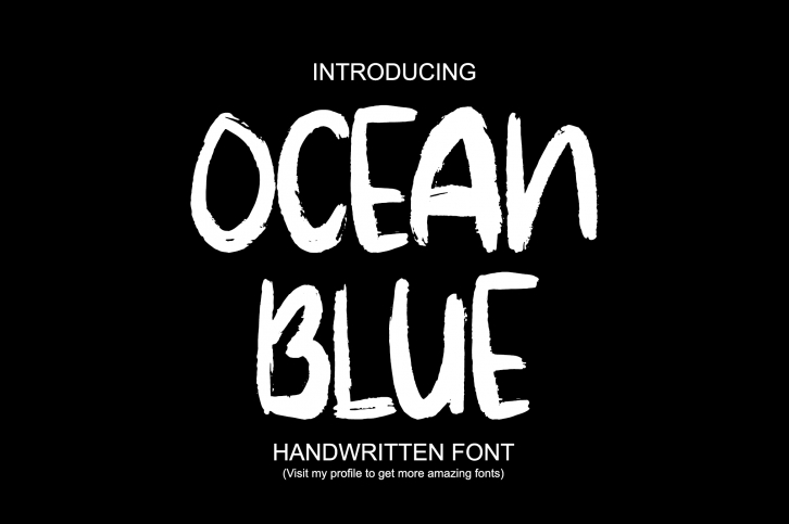 Ocean Blue Font Download