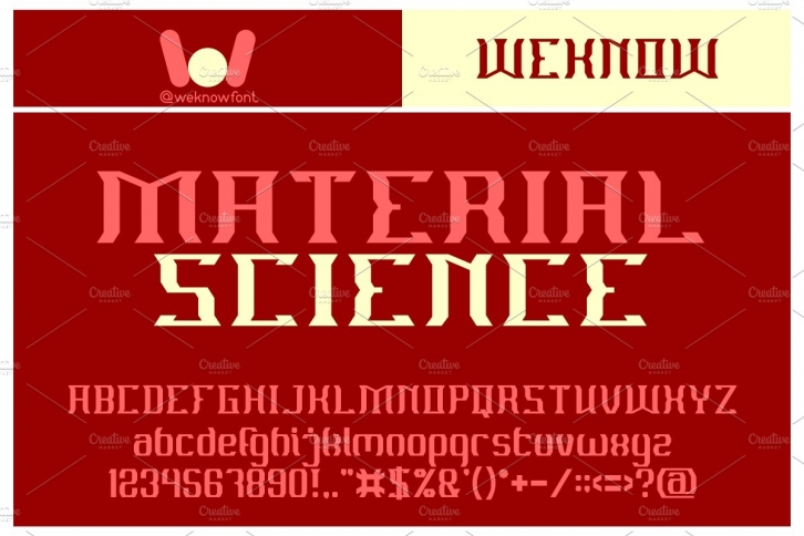 Material Science font Font Download