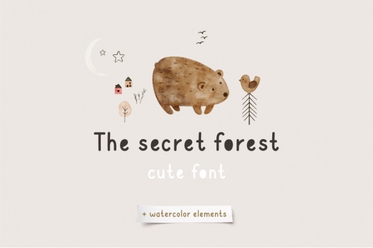 Secret forest | Cute Font Font Download
