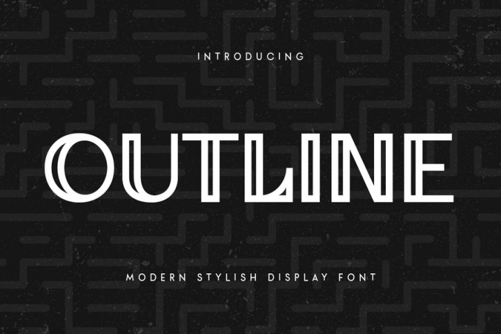 Outline - Modern Stylish Display Font Font Download