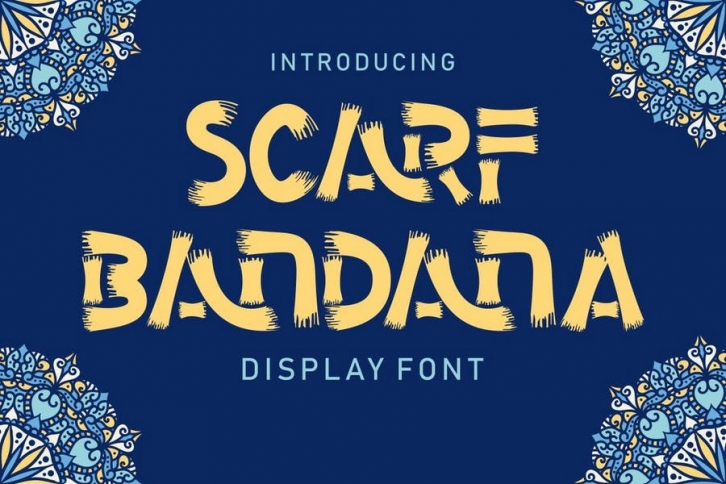 Scarf Bandana - Display Font Font Download