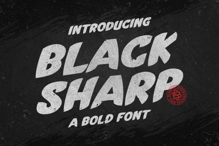 Black Sharp a Bold Font Download