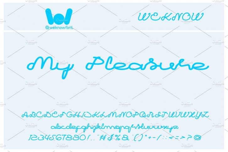 My Pleasure font Font Download