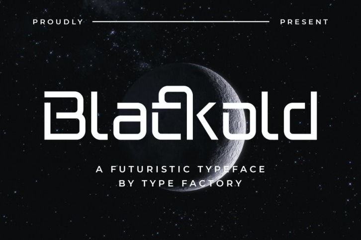 Blackold – Futuristic Typeface Font Download