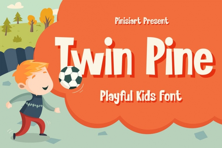 Twin Pine - Kids Font Font Download
