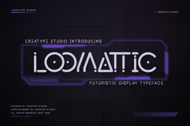 Loomattic Futuristic Display Font Download
