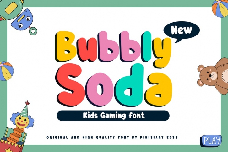 Bubbly Soda - Kids Font Font Download