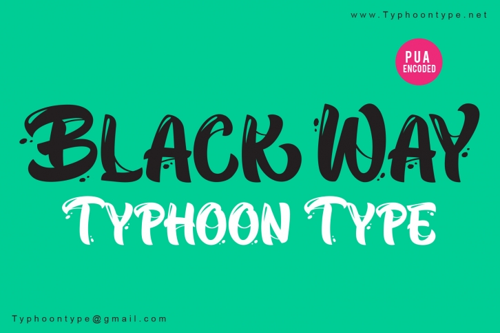 Black Way Font Download