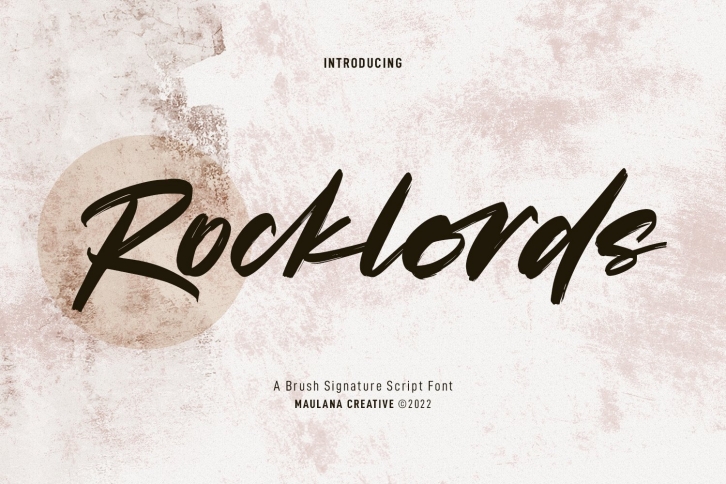 Rocklords Brush Font Download