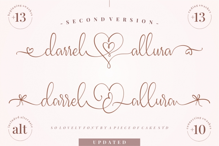 Darrel Allura Second Font Download