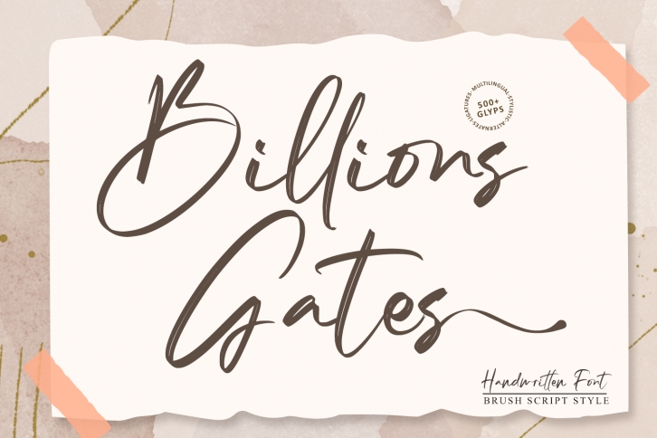 Billions Gates Font Download