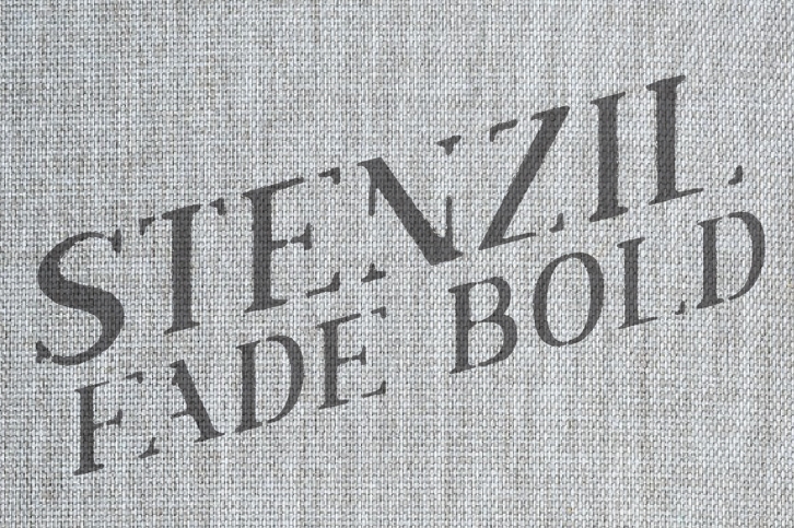 Stenzil Fade Bold Slant Font Download