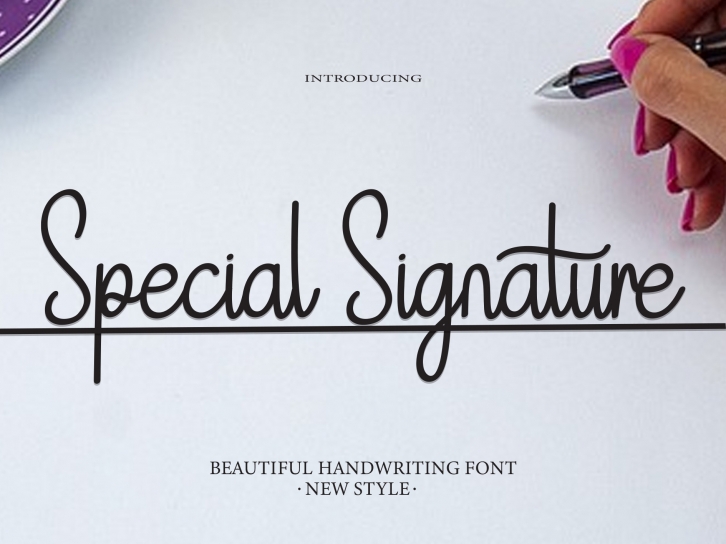 Special Signature Font Download