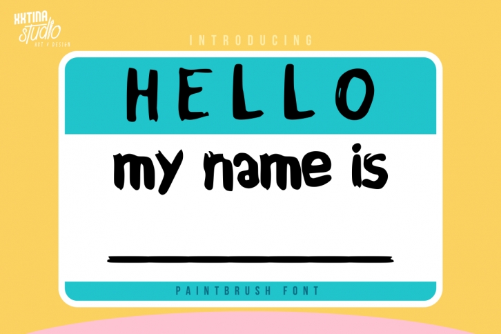 Hello My Name is Font Download
