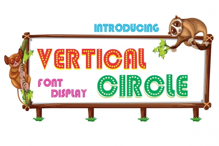 Vertical Circle Font Download
