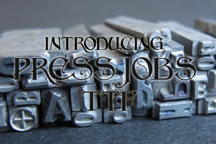 Press Jobs Font Download
