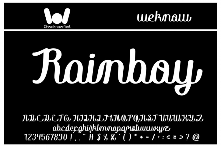 Rainboy in Love Font Download