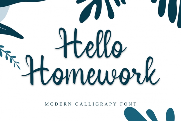Hello Homework Script Font Download