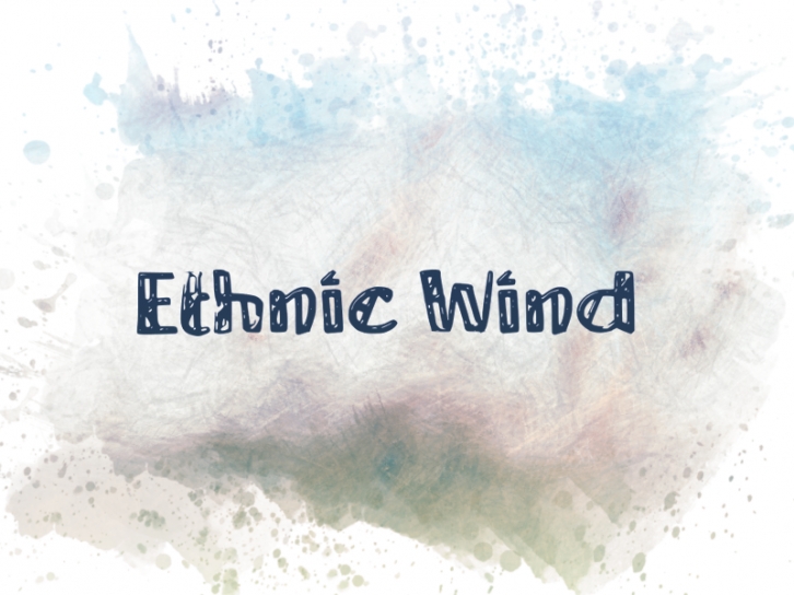 E Ethnic Wind Font Download