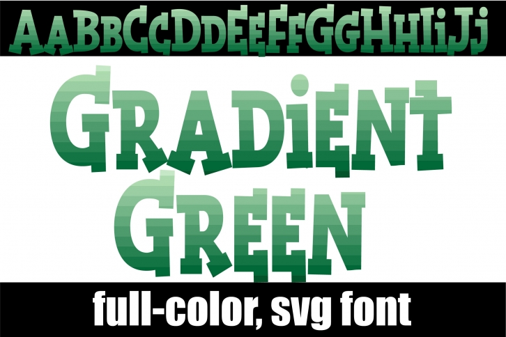 Gradient Green Font Download