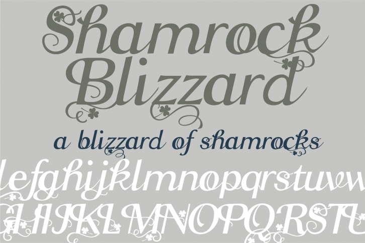 PN Shamrock Blizzard Font Download