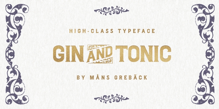 Gin And Tonic Font Download