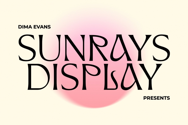 Sunrays Display Font Download