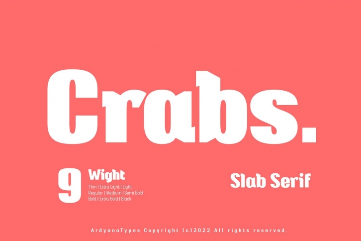 Crab Slab Font Download