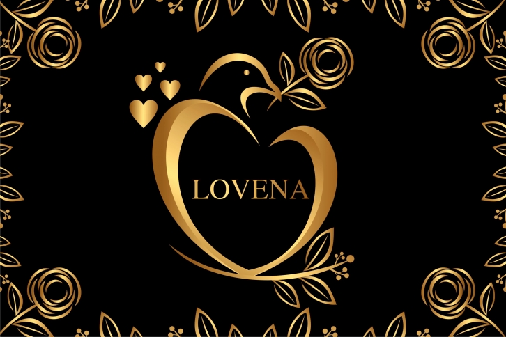 Loveena Monogram Font Download