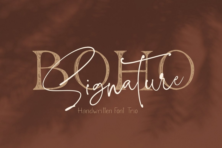 Boho Signature Trio Font Download