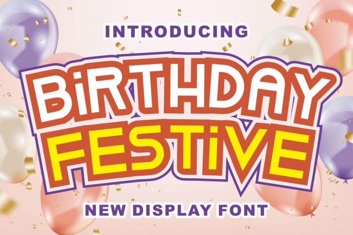Birthday Festive Font Download