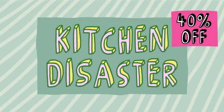 Kitchen Disaster Font Download