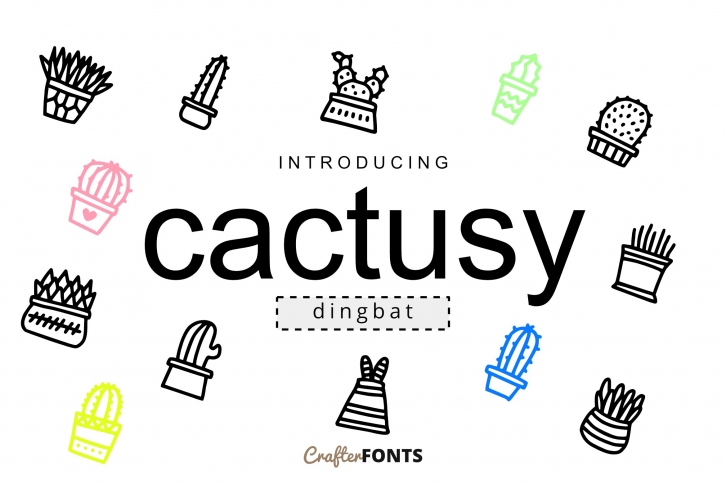 Cactusy Doodle Dingbat Font Download
