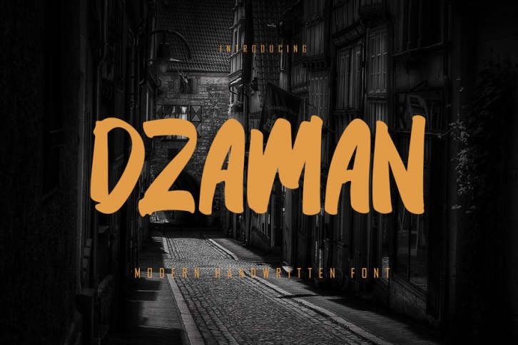 Dzaman - Handwritten Font Font Download