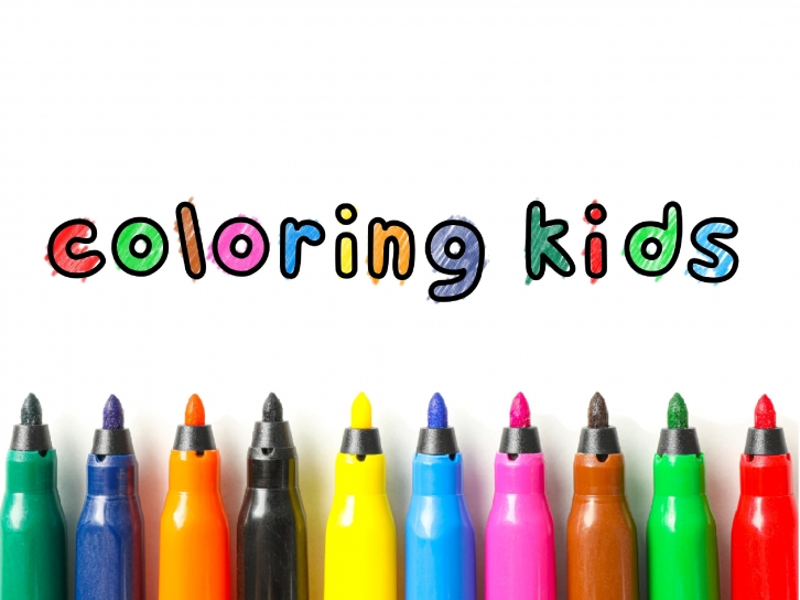 Coloring Kids Font Download