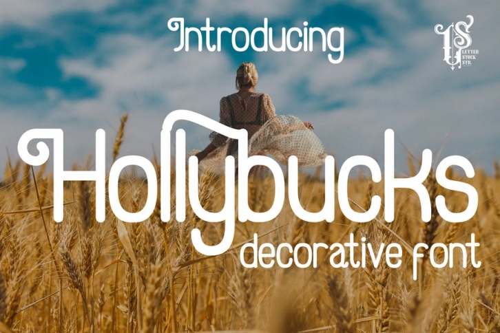 Hollybucks - decorative font Font Download